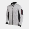 FHB Strick-Fleece-Jacke Christoph grau-schwarz