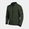 FHB Strick-Fleece-Jacke Christoph olive-schwarz