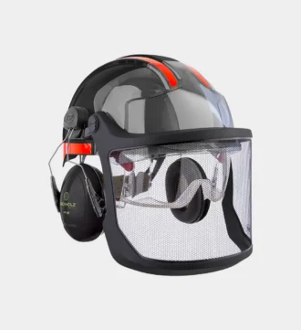 GRÜNHOLZ Pro Top Forsthelm, Schwarz-Orange