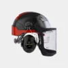GRÜNHOLZ Pro Top Forsthelm, Schwarz-Rot