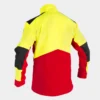 Grünholz Forstjacke in Gelb Rot von Hinten