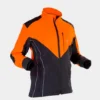 Grünholz Forstjacke in Orange-Anthrazit seitlich vorne