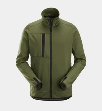 Snickers 8059 AllroundWork, Fleecejacke mit durchgehendem Reißverschluss, Khaki Grün